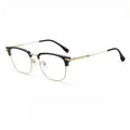 Elegant Half-Frame Reading Glasses with Anti-Blue Light and Anti-Fatigue Features